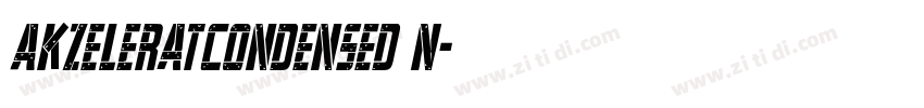 AkzeleratCondensed N字体转换